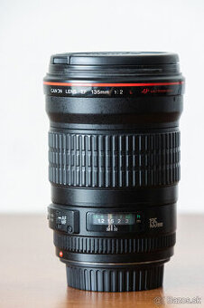 CANON EF 135mm f/2L USM f2 + krytky + clona