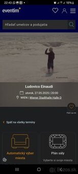 Ludovico Einaudi - Vieden 27.5. - 2 listky