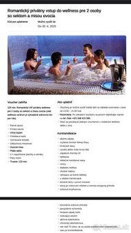 🎁 Predám voucher do RIA Wellness v Košiciach