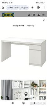 písací stôl IKEA MALM 2 kusy