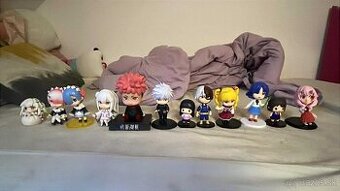 Anime postavičky, figurky, naruto atď.