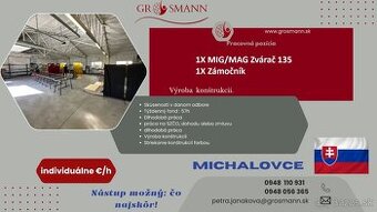 MIG/MAG ZVÁRAČ 135 // ZÁMOČNÍK //MICHALOVCE