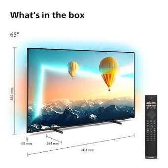 Predám philips 4k UHD android tv 65"