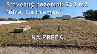 PREDAJ | Stavebný pozemok 943 m² – Nitra, Na Prameni