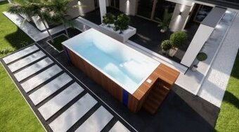 Laminátový bazén s tepelnou izolací PUR samostatně stojící