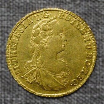 Predám zlatý dukát MÁRIA TERÉZIA 1746 KARLSBURG. - 1