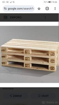 EUROPALETY 1200X800 cisto nove svetlej farby