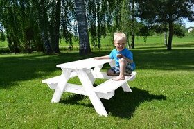 Záhradné sedenie pre deti z dreva Lisbet