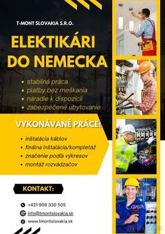 Elektrikári do Nemecka