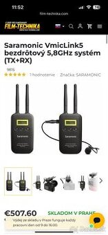 Saramonic VmicLink5 bezdrôtový 5,8GHz systém