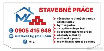Ponúkame stavebné práce