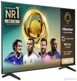 Veľký TV 55" palcový Hisense 55E6NT, 3 roky záruka