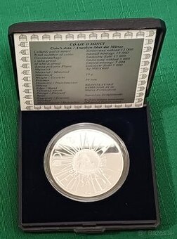 Strieborná pamätná minca 200Sk,2005,Korunovácia Leopold I. p