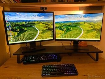 Predám 2× monitor 24" - DELL U2412M + BenQ GW2480 (Full HD)
