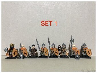 Figúrky Rytieri 1 (8ks) - typ lego, nové, nehrané - 1