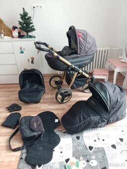 Kočík trojkombinacia baby active mommy gold magic