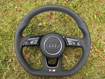 AUDI VOLANT ZKOSENY SPORTOVY + PADLA + AIRBAG