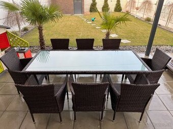 Záhradný ratanový set 8 miestny