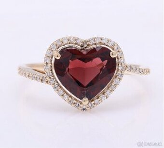 14k zlatý prsteň s diamantmi