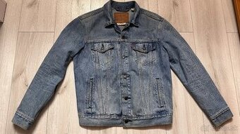 Pánska,riflová bunda LEVIS STRAUSS prémium - M