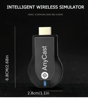 Adaptér Wi-Fi AnyCast M2 Plus na TV streaming