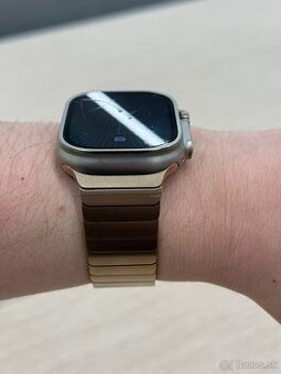 Apple Watch 44/45/46/49mm Gold Link Bracelet
