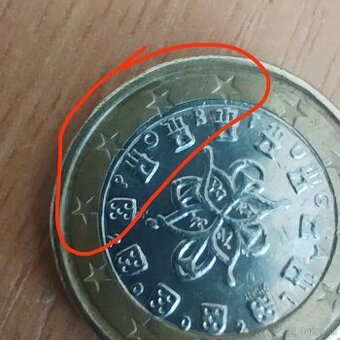 1 euro 2002 Portugal chyborazba