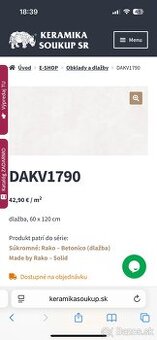 Dlažba 60x120 Rako betonico LACNO