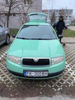 Predám Škoda Fabia 1.4 benzín, r.v. 2001, zelená pistáciová
