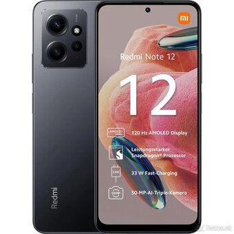 Redmi note 12 čierny
