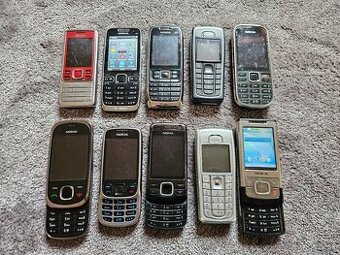 10x Nokia - rôzny stav, kompletné a nekompletné