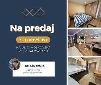 REZERVOVANÉ Na predaj 3 izbový byt na ul. Moskovská