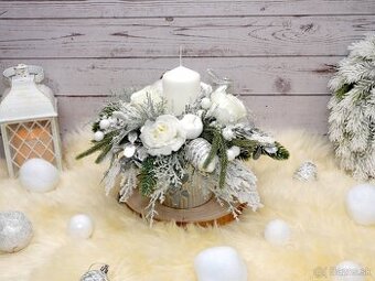 Luxusný strieborný svietnik