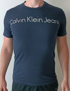 Pánske modré tričko CALVIN KLEIN