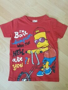 Tričko Bart Simpson č. 122 - top stav - ako nové