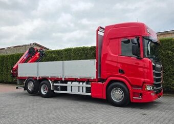 Scania R500 - 6x2 - Valník + HR-HMF 2120K5 – EURO 6