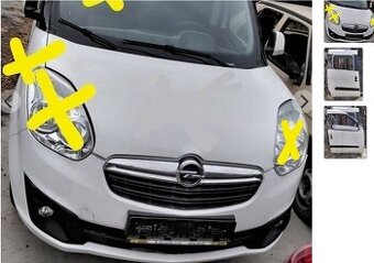 OPEL COMBO 1.6 CDTI 2016 Predám NARAZNÍK, MASKA, pravé DVERE