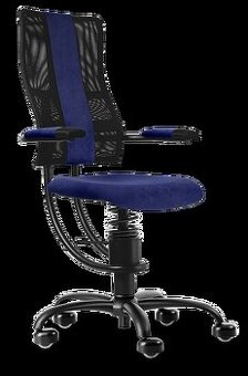 Ergonomická stolička SpinaliS Hacker – modrá (používaná)