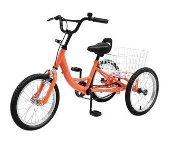 16-palcová detská jednorýchlostná trojkolka (oranžová)