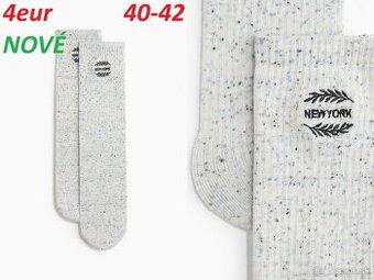 Ponožky New York, Z rebrovaného úpletu, Z jemného úpletu