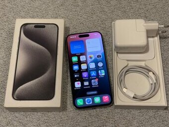Apple Iphone 15 Pro 128Gb - 95% batéria - V záruke