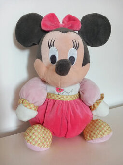 Plyšová sediaca myška Minnie, nehraná - výška 32 cm