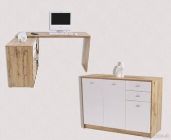 Komoda + rohovy posaci stol