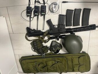 Airsoft zbran plus prislusenstvo