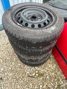Predám disky 4x100 zimné gumy 165/70R14