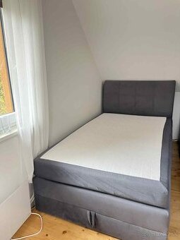 Boxspringová posteľ 120x200 s úložným priestorom+matrac
