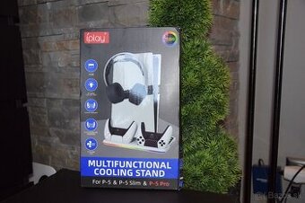 Nabíjací stojan s RGB a chladením pre PlayStation 5 / Slim