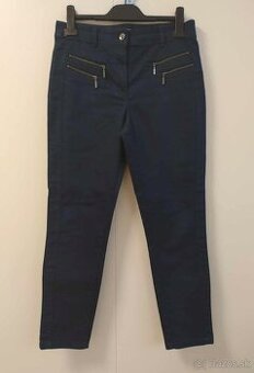 Dámske tmavomodré nohavice/džínsy (C&A)