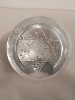 Těžítko křišťálové s Davidovou hvězdou - 1