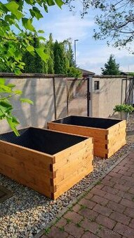 Vyvýšené záhony na objednávku z hrúbky dreva 5cm